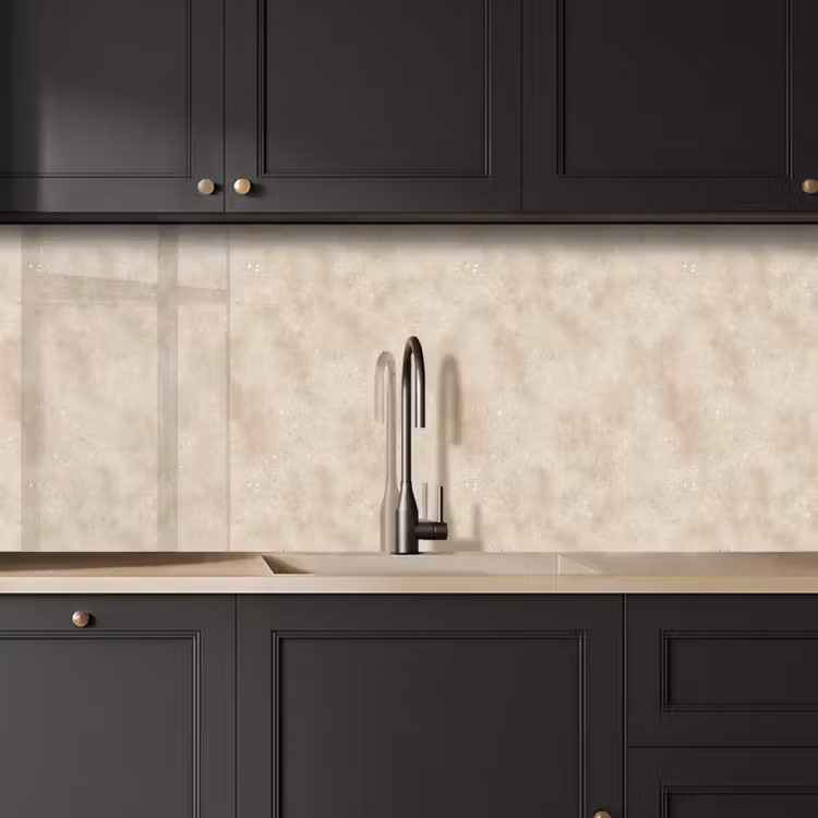 Structuur - Spikkels - Beige keuken achterwand 2 middel 871 -sfeer1