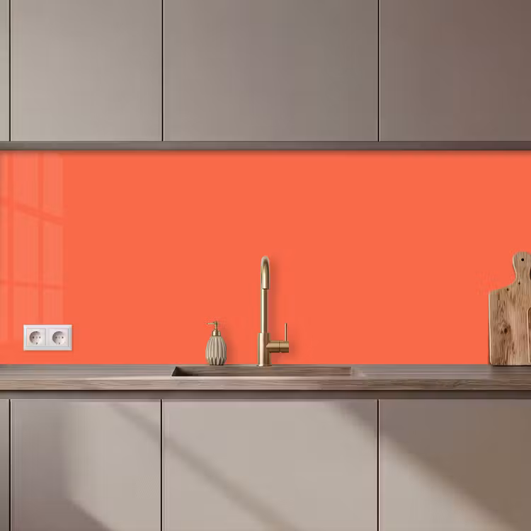 Sunset - Salmon - Oranje keuken achterwand 2 middel 871 zz_3dshopping