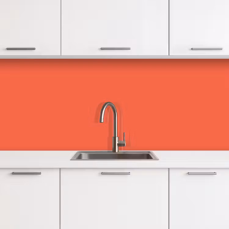 Sunset - Salmon - Oranje keuken achterwand 2 middel 871 -3d