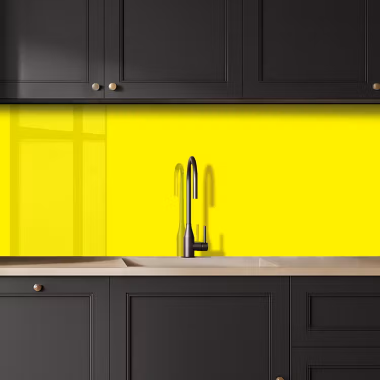 Sunshine - Glow - Geel keuken achterwand 2 middel 871 -sfeer1