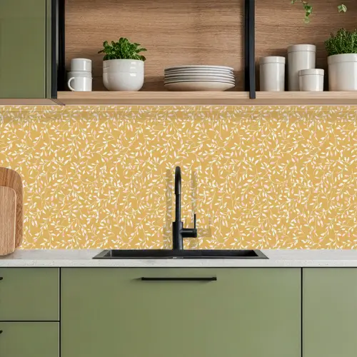 Takjes - Patroon - Oker keuken achterwand 2 middel 871 -sfeer3
