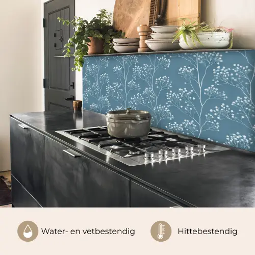 Takken - Bessen - Patroon - Lichtblauw keuken achterwand 2 middel 871 -usp_NL