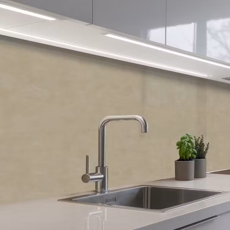 Taupekleur - Gewolkt textuur - Natuurlijk keuken achterwand 2 middel 871 -3d_schuin