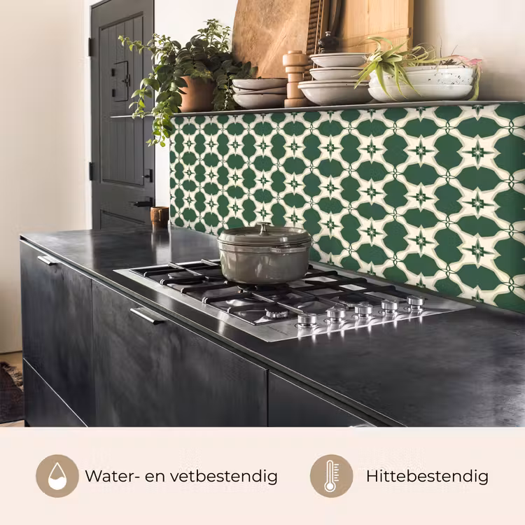 Tegel - Klassiek - Groen keuken achterwand 2 middel 871 -usp_NL