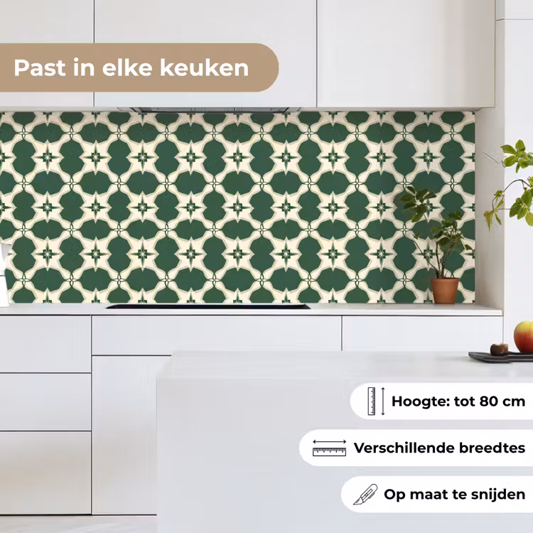 Tegel - Klassiek - Groen keuken achterwand 2 middel 871 -sfeer4_NL