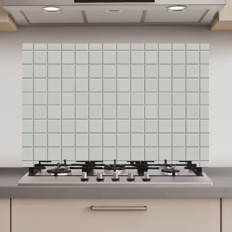 Tegel - Patroon - Lichtgroen keuken achterwand spatscherm klein 900 -3d_website