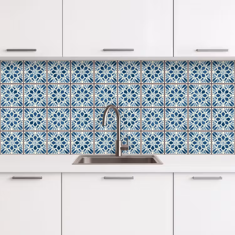 Tegel - Vintage - Patronen keuken achterwand 2 middel 871 -3d