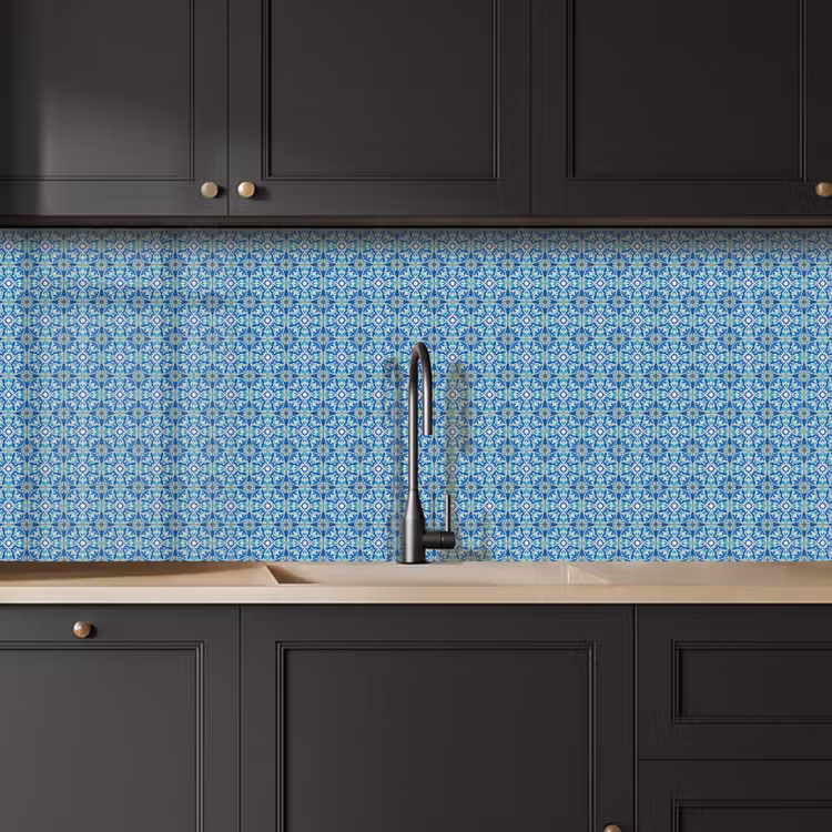 Tegels - Mozaïek - Turquoise - Blauw keuken achterwand 2 middel 871 -sfeer1