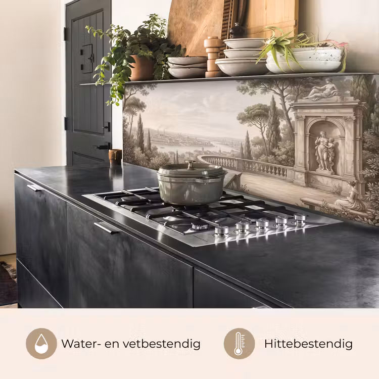 Terras - Stad - Uitzicht - Rivier keuken achterwand 2 middel -usp_NL