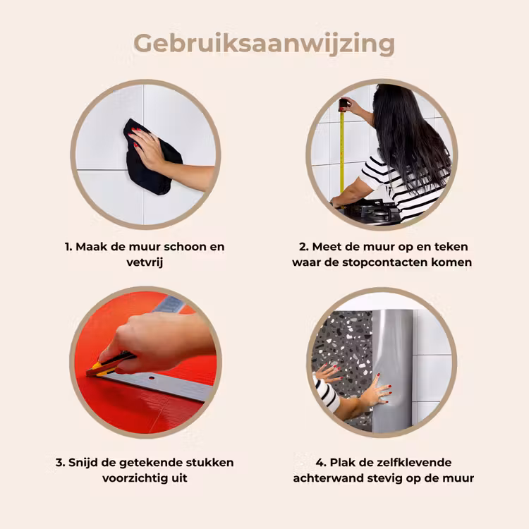 Terrazzo - Patroon - Grijs keuken achterwand 2 middel 871 -gebruiksaanwijzing_NL