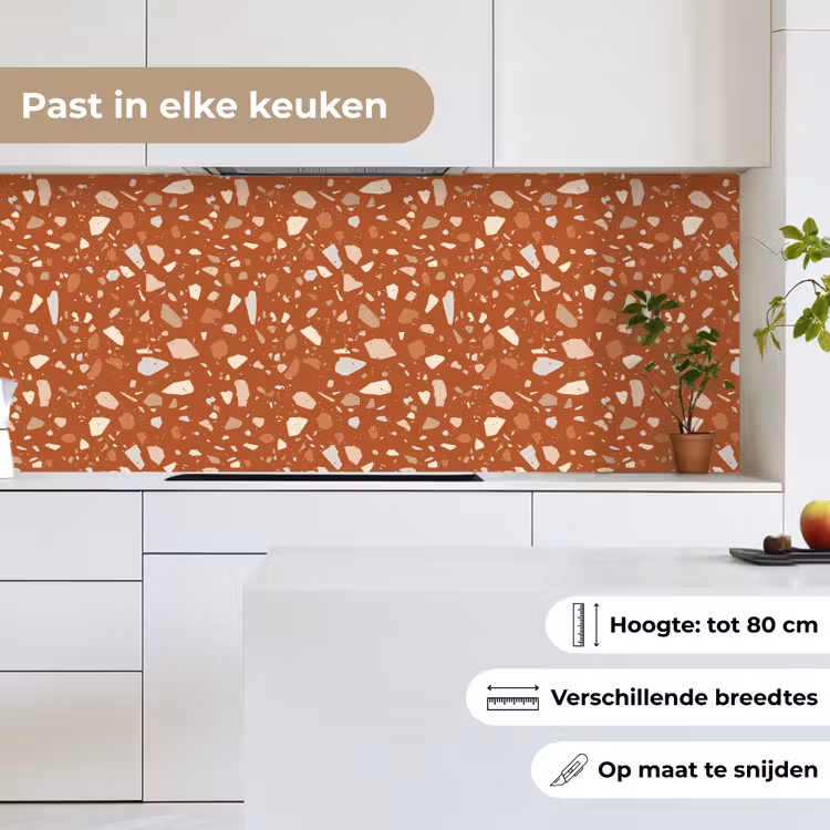 Terrazzo - Patroon - Klei keuken achterwand 2 middel 871 -sfeer4_NL