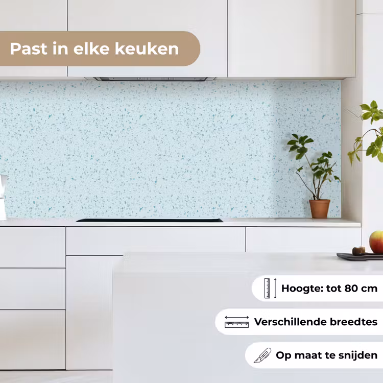 Terrazzo - Patroon - Kleurrijk - Baby Blauw keuken achterwand 2 middel 871 -sfeer4_NL