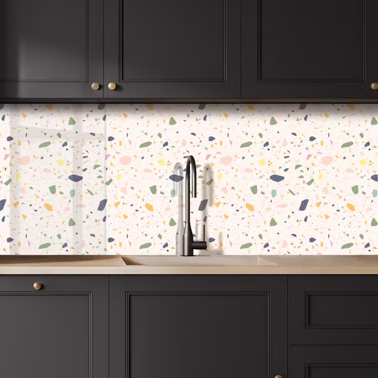 Terrazzo - Patroon - Kleurrijk - Festival keuken achterwand 2 middel 871 -sfeer1
