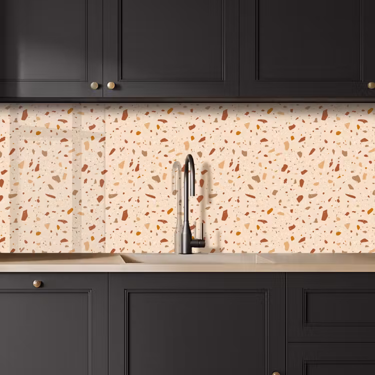 Terrazzo - Patroon - Kleurrijk - Steen keuken achterwand 2 middel 871 -sfeer1