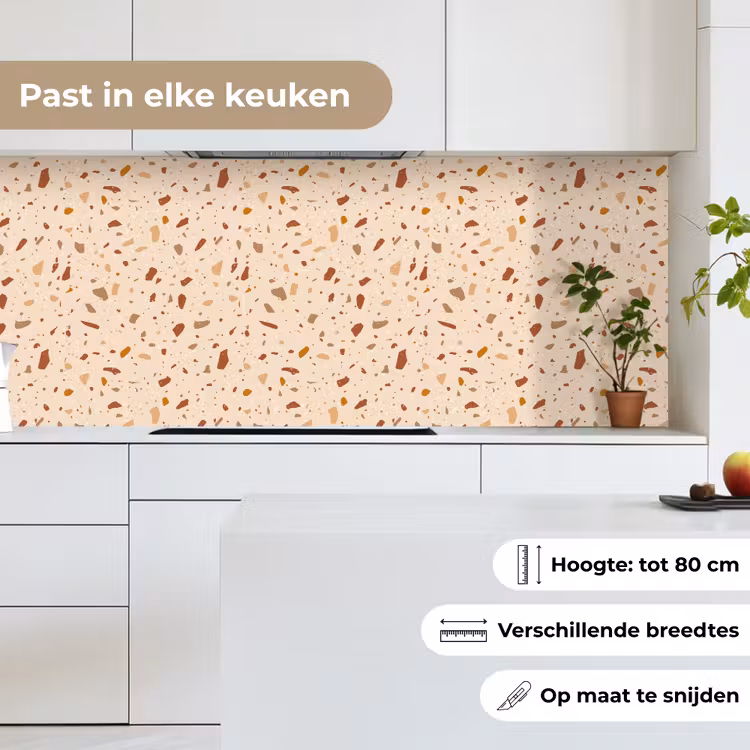 Terrazzo - Patroon - Kleurrijk - Steen keuken achterwand 2 middel 871 -sfeer4_NL