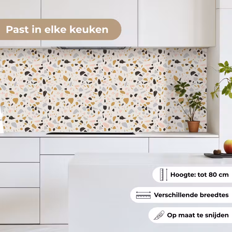 Terrazzo -  Patroon - Neutraal - Zacht - Multi keuken achterwand 2 middel 871 -sfeer4_NL