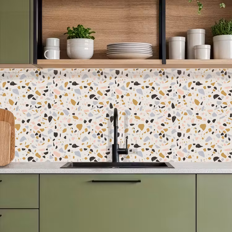 Terrazzo -  Patroon - Neutraal - Zacht - Multi keuken achterwand 2 middel 871 -sfeer3