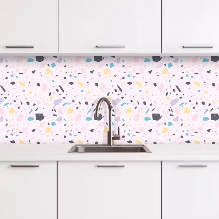 Terrazzo - Patroon - Zacht - Snoep keuken achterwand 2 middel 871 -3d