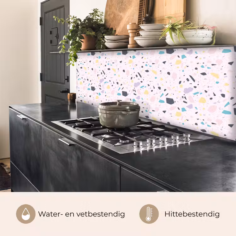 Terrazzo -  Patroon - Zacht - Snoep keuken achterwand 2 middel 871 -usp_NL