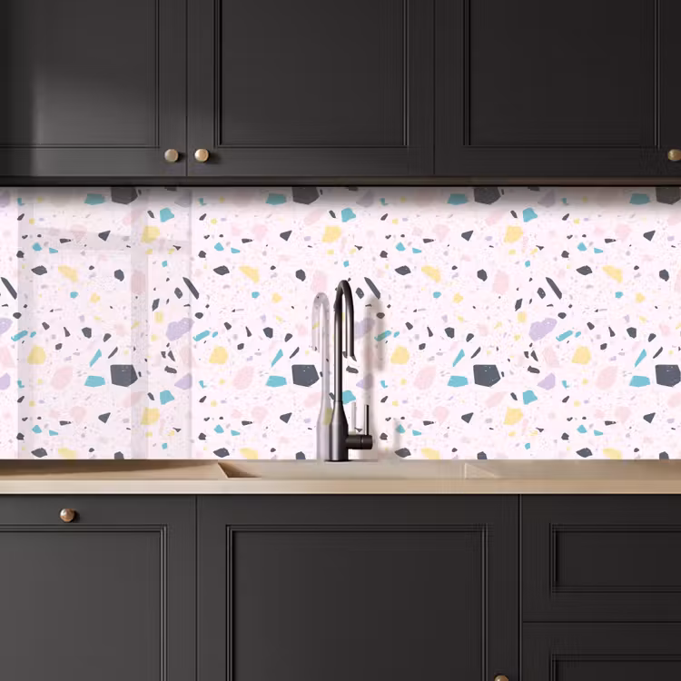 Terrazzo -  Patroon - Zacht - Snoep keuken achterwand 2 middel 871 -sfeer1