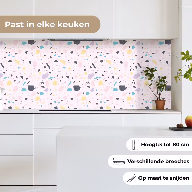 Terrazzo - Patroon - Zacht - Snoep keuken achterwand 2 middel 871 -sfeer4_NL