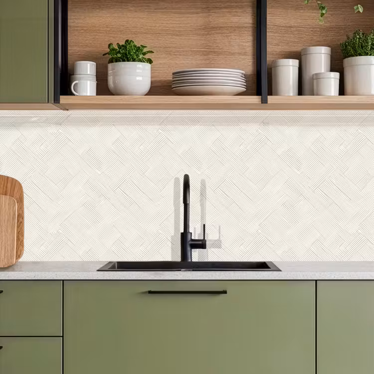 Textuur - Abstract - Beige keuken achterwand 2 middel 871 -sfeer3