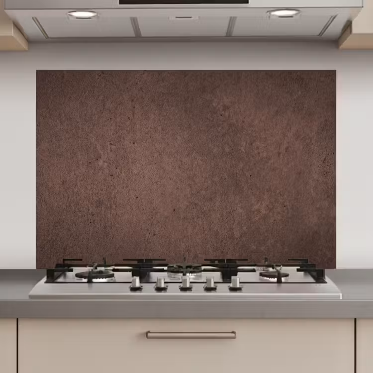 Textuur - Beton - Abstract - Donker - Bruin keuken achterwand spatscherm klein -3d_website