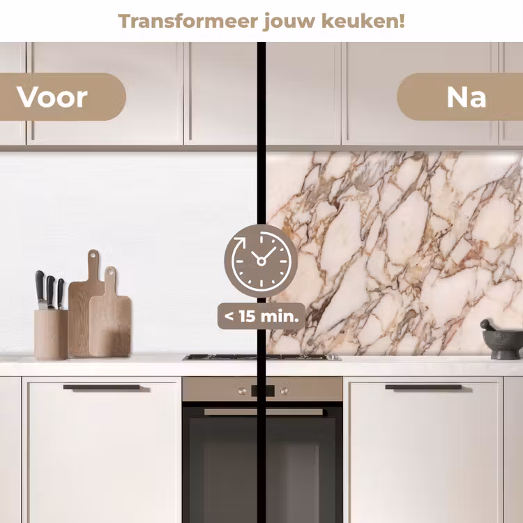 Textuur - Gesteente - Aderen - Abstract - Wit keuken achterwand 2 middel -voor-na2_NL