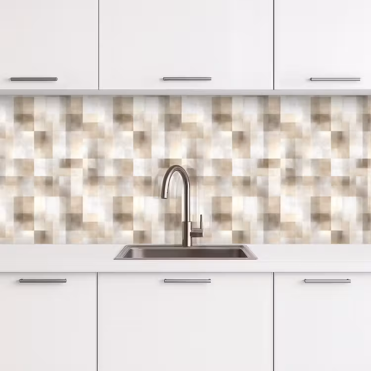 Textuur - Linnen - Beige keuken achterwand 2 middel 871 -3d