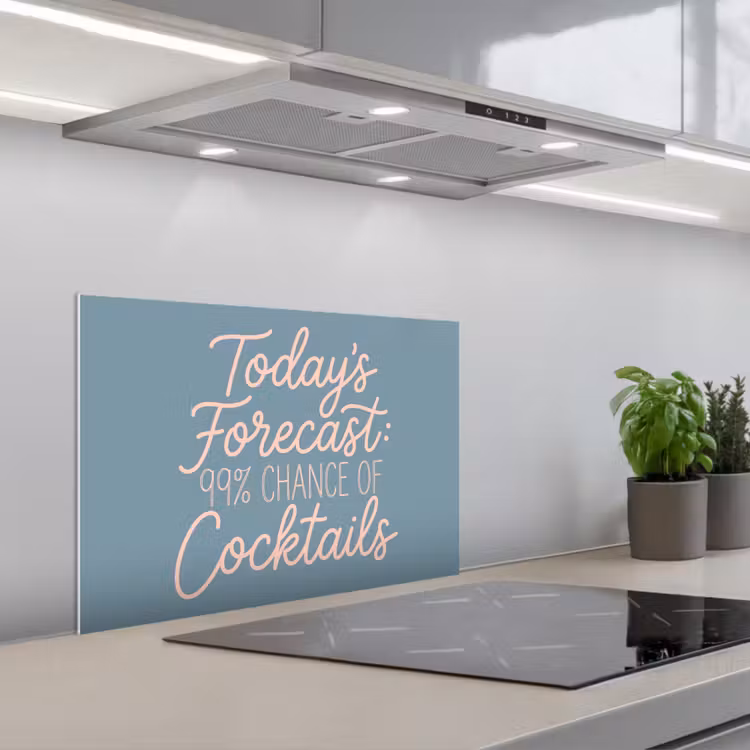Today's Forecast - Cocktails - Blauw keuken achterwand spatscherm klein -3d_schuin