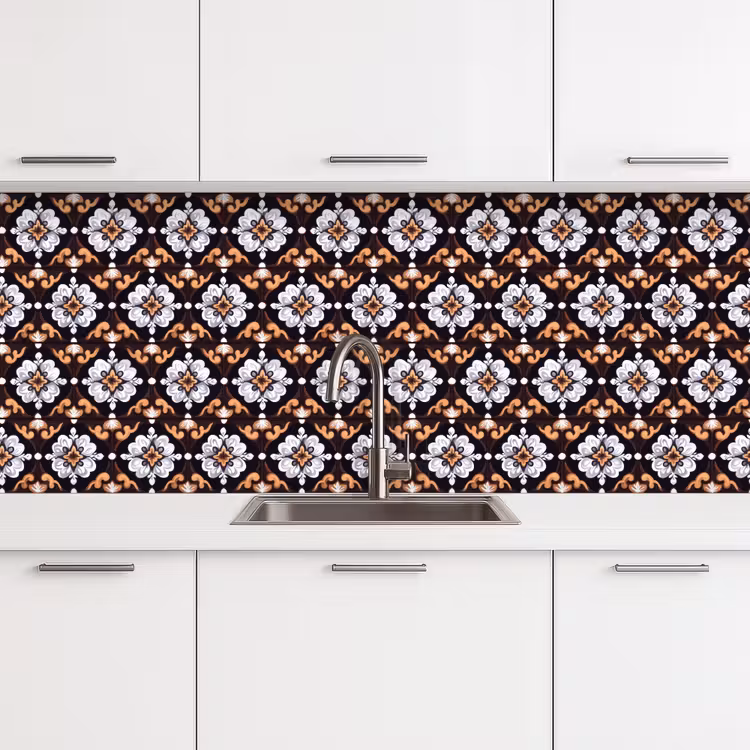 traditioneel - Element - Kleurrijk keuken achterwand 2 middel 871 -3d