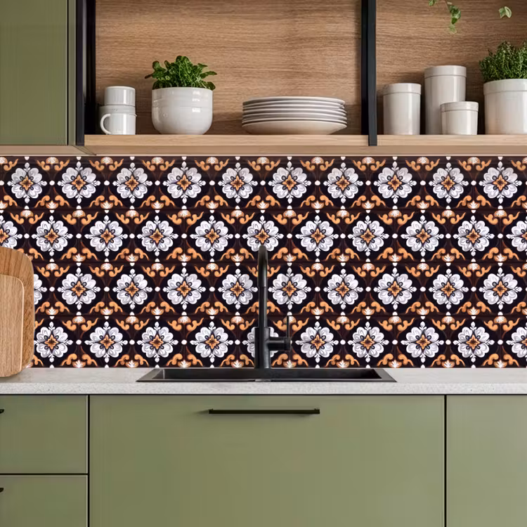 traditioneel - Element - Kleurrijk keuken achterwand 2 middel 871 -sfeer3
