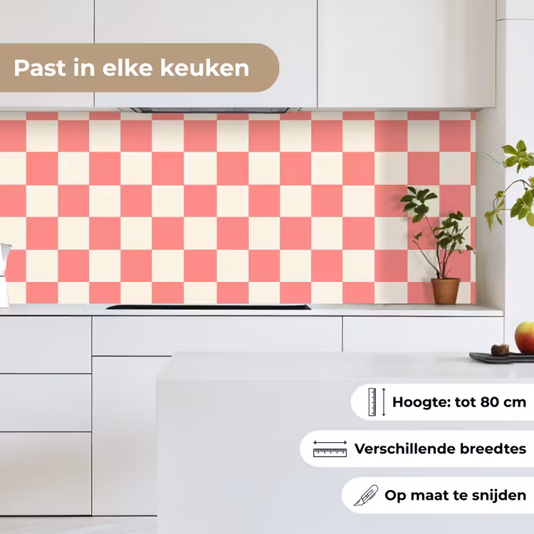 Traditioneel - Patroon - Roze keuken achterwand 2 middel 871 -sfeer4_NL