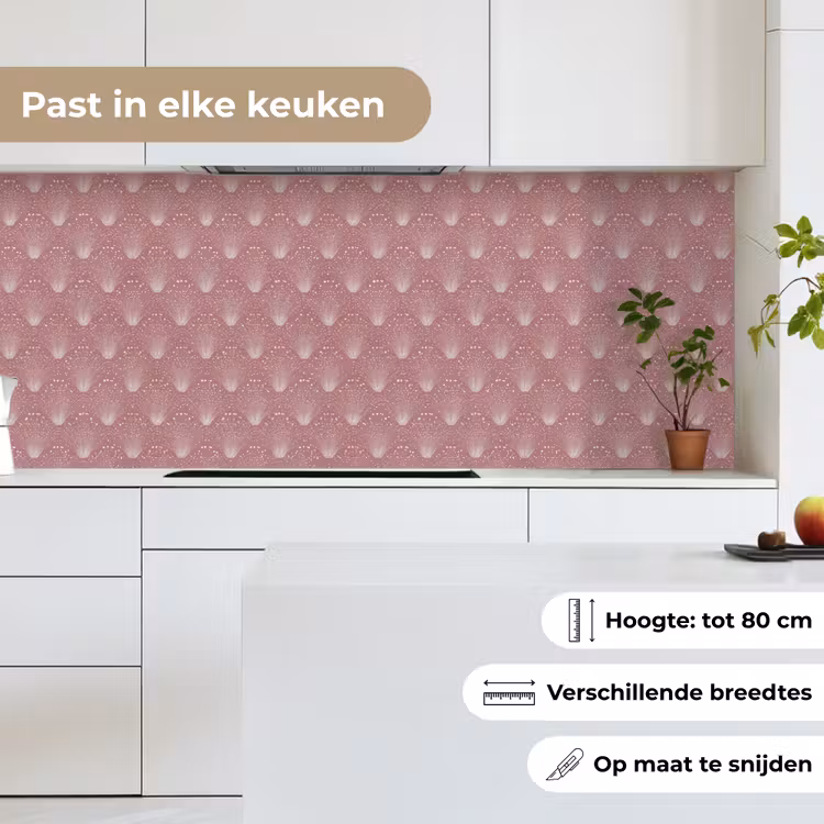 Trendy - Patroon - Roze keuken achterwand 2 middel 871 -sfeer4_NL