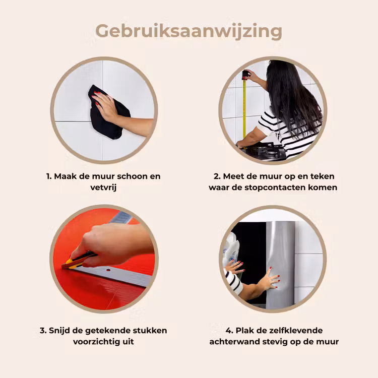 Tulp - Patroon - Blauw keuken achterwand 2 middel -gebruiksaanwijzing_NL