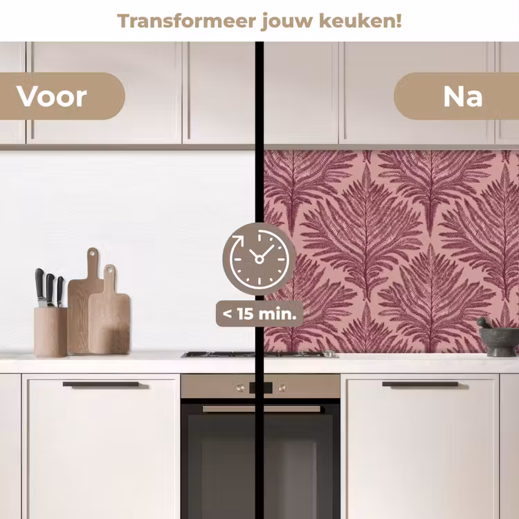 Varen - Patroon - Paars keuken achterwand 2 middel 871 -voor-na2_NL