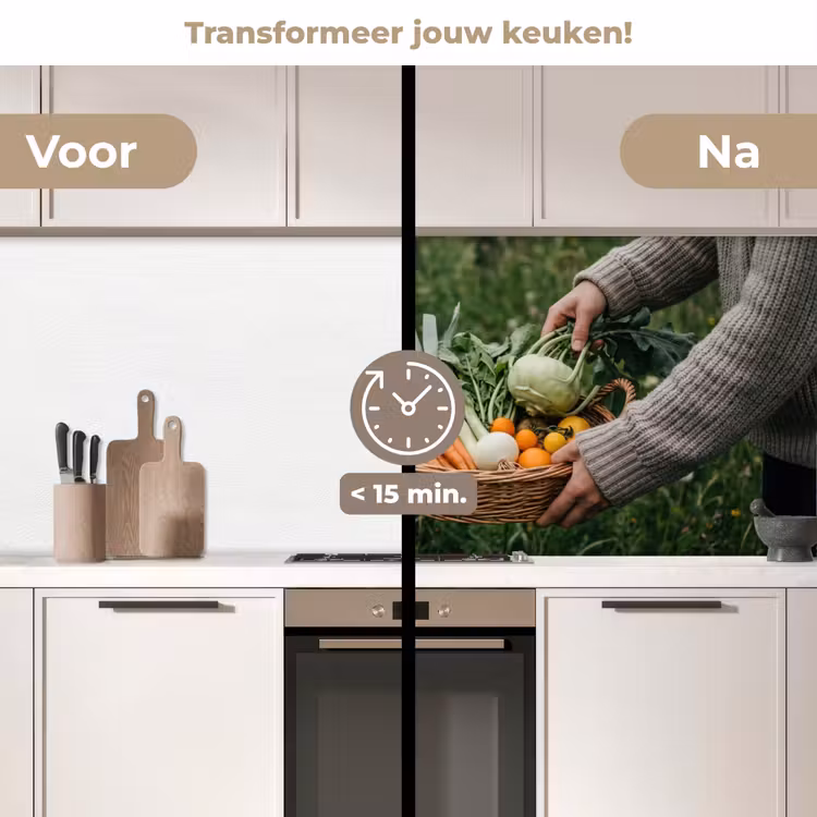 Veld - Groenten - Biologisch - Oogst keuken achterwand 2 middel -voor-na2_NL