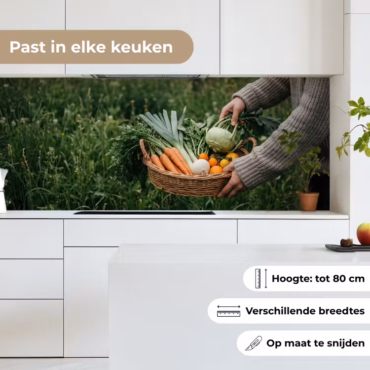 Veld - Groenten - Biologisch - Oogst keuken achterwand 2 middel -sfeer4_NL