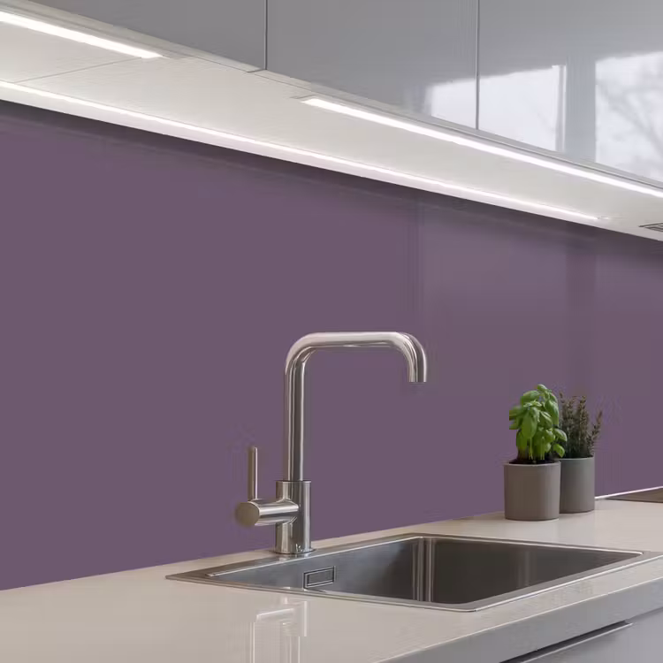 Velvet - Aubergine - Paars keuken achterwand 2 middel 871 -3d_schuin