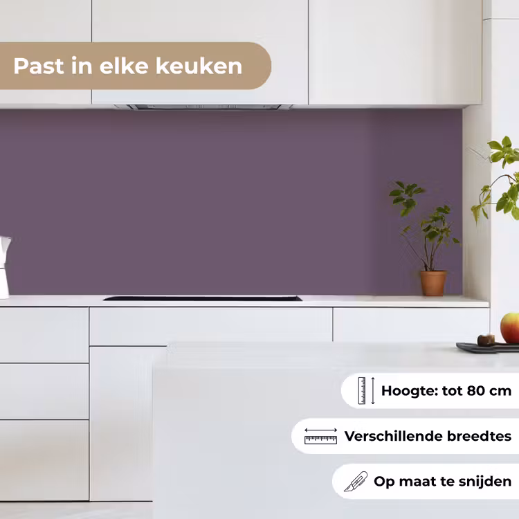 Velvet - Aubergine - Paars keuken achterwand 2 middel 871 -sfeer4_NL