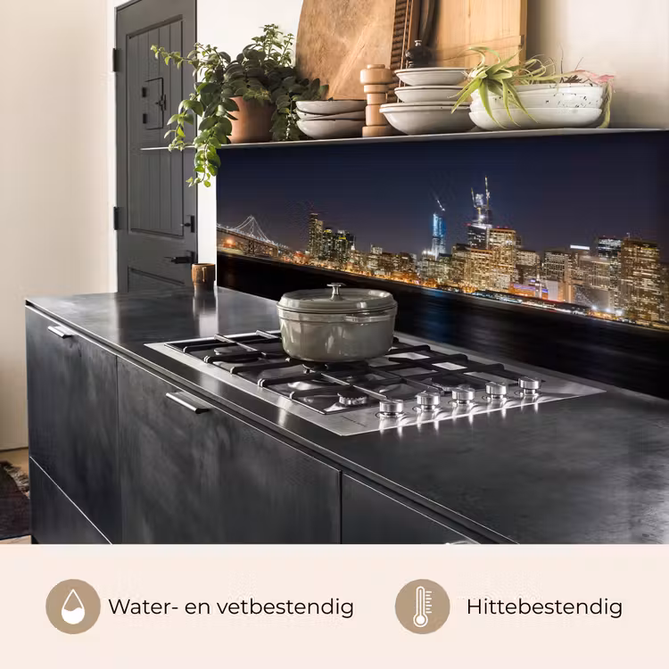 Verlichting - Hemel - Wolkenkrabbers - Skyline keuken achterwand 2 middel -usp_NL