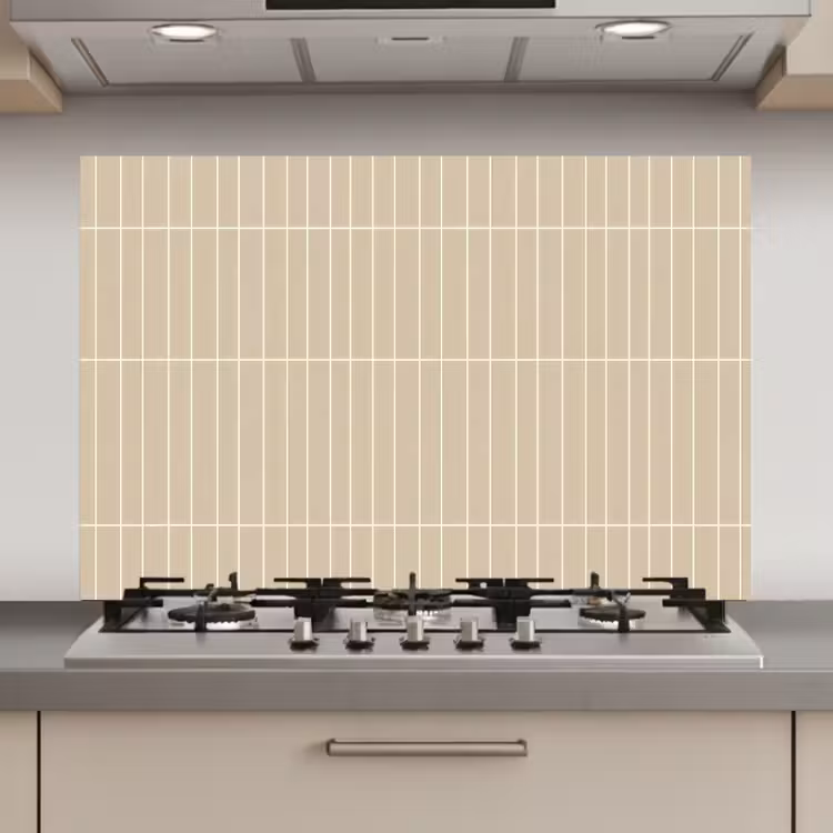 Verticaal - Wandtegel - Crème - Beige keuken achterwand spatscherm klein 900 -3d_website