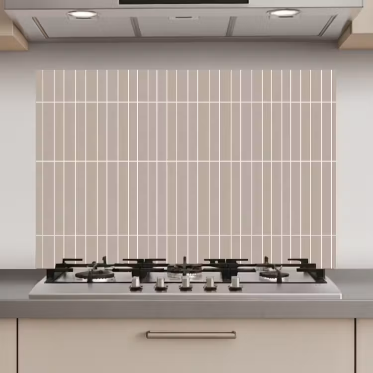 Verticaal - Wandtegel - Licht Beige keuken achterwand spatscherm klein 900 -3d_website