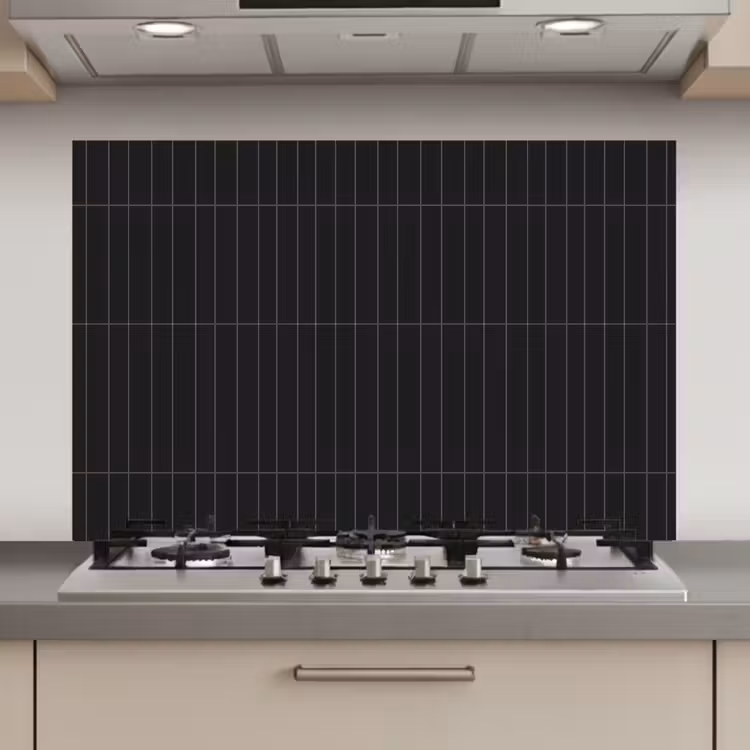 Verticaal - Wandtegel - Mat - Zwart keuken achterwand spatscherm klein 900 -3d_website