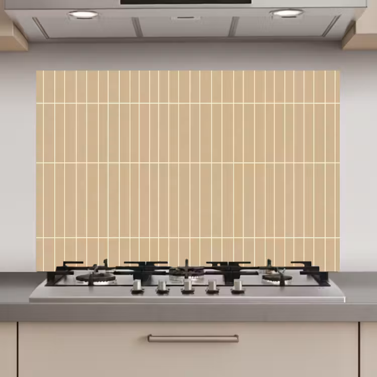 Verticaal - Wandtegel - Zand - Beige keuken achterwand spatscherm klein 900 -3d_website