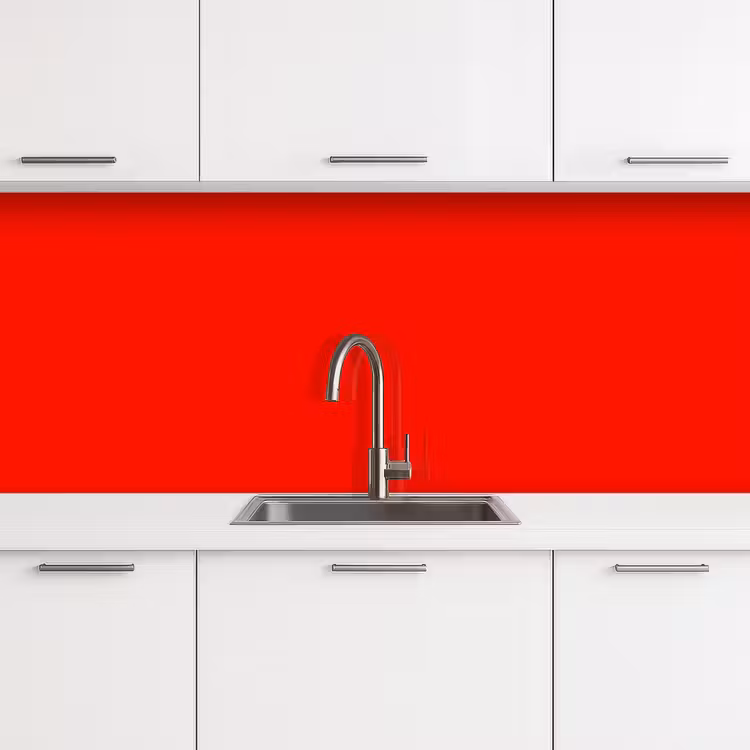 Vibrant - Vermilion - Rood keuken achterwand 2 middel 871 -3d