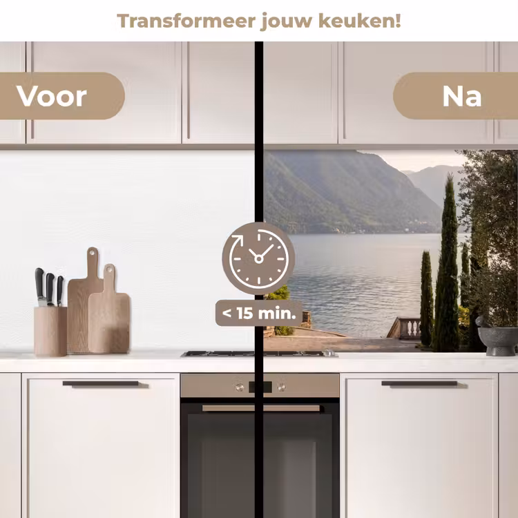 Keuken achterwand - Villa - water -trappen - Villa - water -trappen keuken achterwand 2 middel