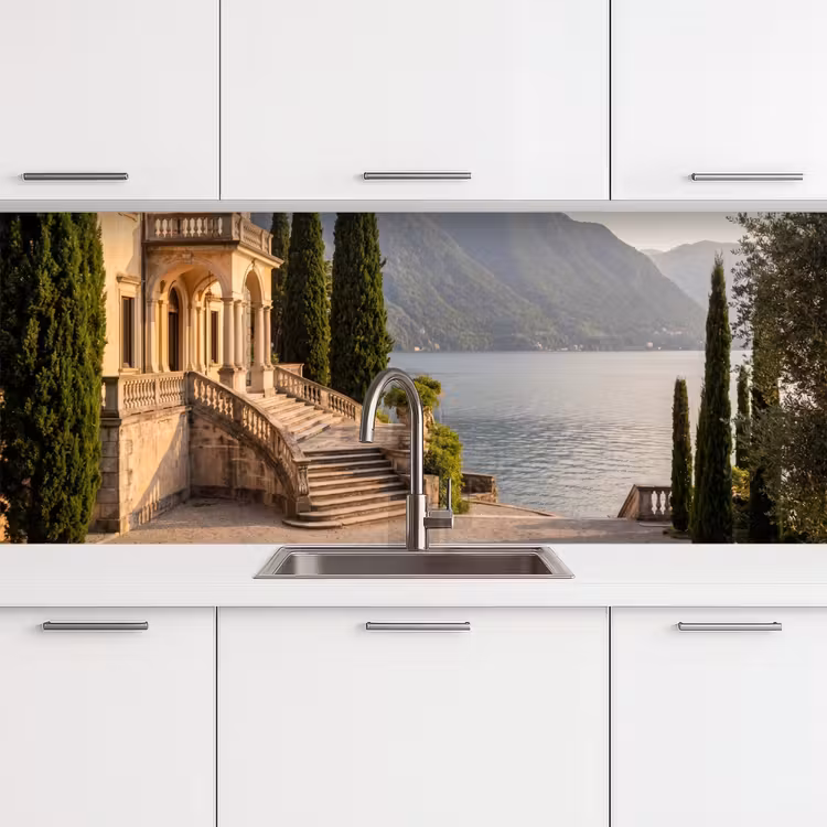 Keuken achterwand - Villa - water -trappen - Villa - water -trappen keuken achterwand 2 middel