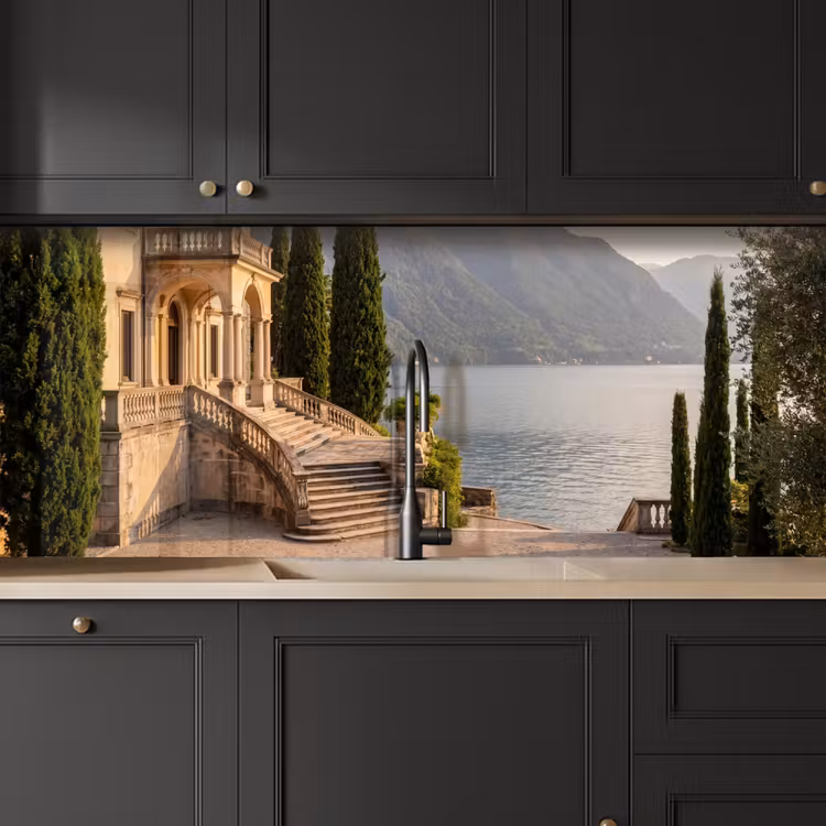 Keuken achterwand - Villa - water -trappen - Villa - water -trappen keuken achterwand 2 middel