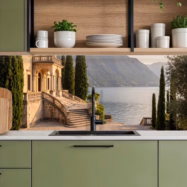 Keuken achterwand - Villa - water -trappen - Villa - water -trappen keuken achterwand 2 middel